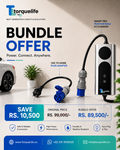Smart Pro 7kw Portable Ev Charger & CEE Home Adapter | TorqueLife Pakistan