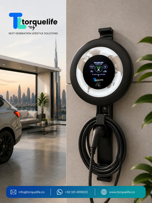 7kW EV Charger Pakistan - TorqueLife Wallround Pro Intelligent Wallbox